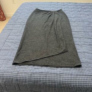 LIDA BADAY Charcoal Midi Skirt size large